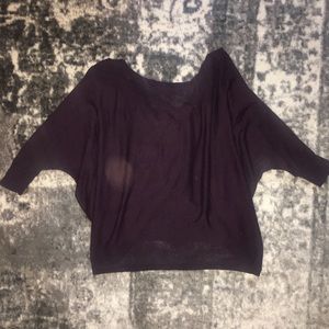 Victoria’s Secret dark purple yoga sweater